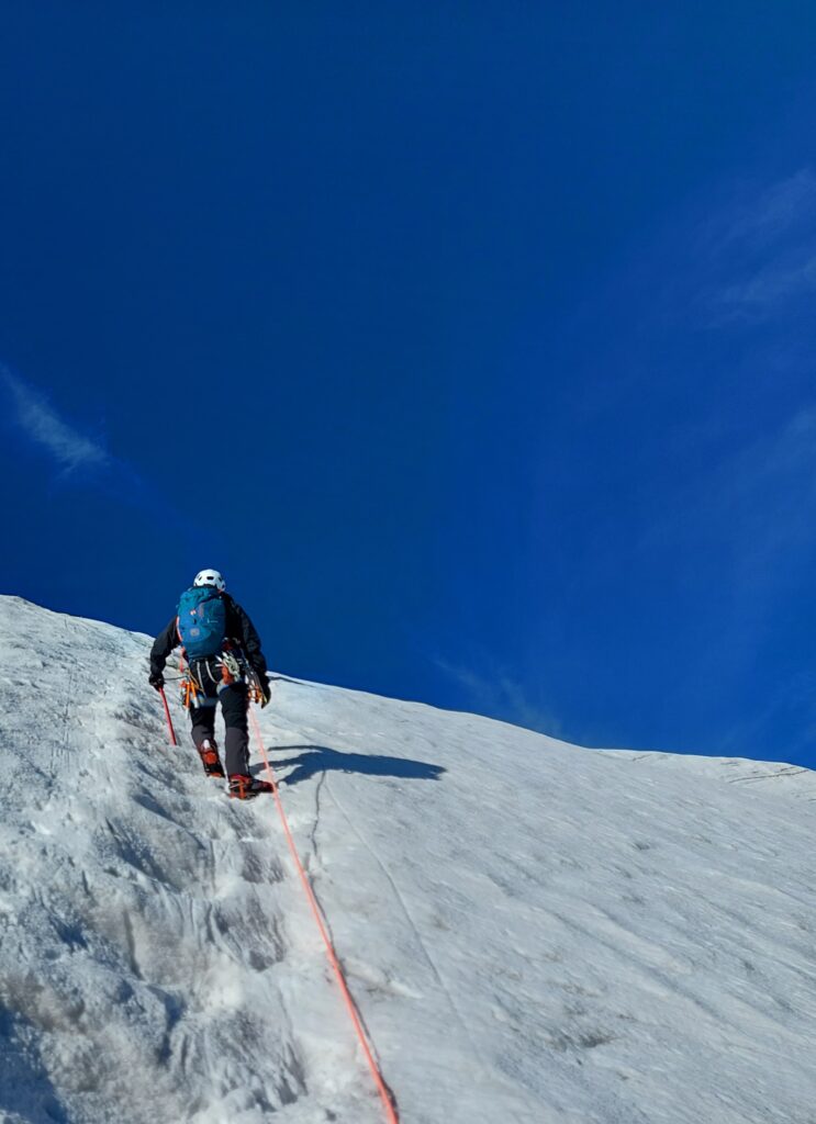 Climbing on Ortler